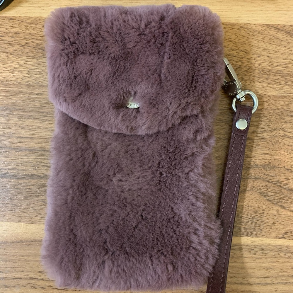 New Rudsak small fur wristlet bag